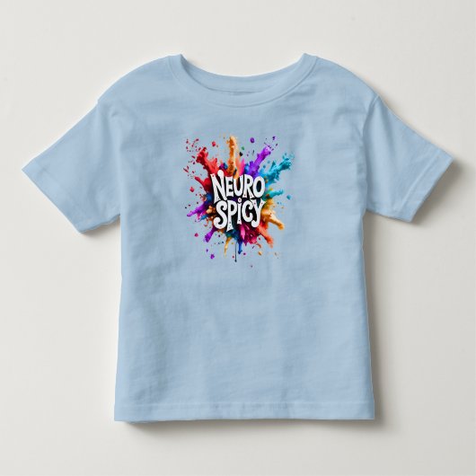 NEUROSPICY ニューロスパイシー 神経多様性 自閉症 ADHD 読字障害 トドラーTシャツ (正面)