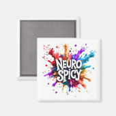 NEUROSPICY ニューロスパイシー 神経多様性 自閉症 ADHD 読字障害 マグネット (正面/裏面)
