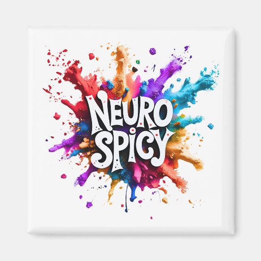 NEUROSPICY ニューロスパイシー 神経多様性 自閉症 ADHD 読字障害 マグネット (正面)