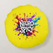 NEUROSPICY ニューロスパイシー 神経多様性 自閉症 ADHD 読字障害 ラウンドクッション (裏面)