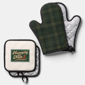 Neurospicy and Nice 鍋つかみ&鍋敷きセット (正面/裏面)