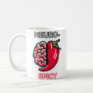 Neurospicy Neurodivergence Funny Adhd Autism Humor コーヒーマグカップ