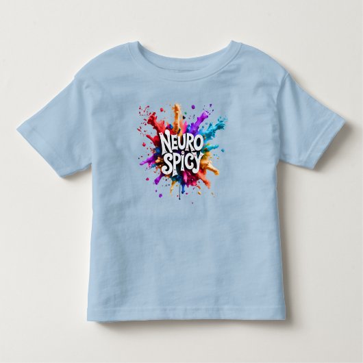 NEUROSPICY neurodiversity autism adhd dyslexia トドラーTシャツ (正面)