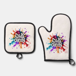 NEUROSPICY neurodiversity autism adhd dyslexia 鍋つかみ&鍋敷きセット