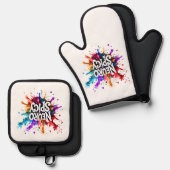 NEUROSPICY neurodiversity autism adhd dyslexia 鍋つかみ&鍋敷きセット (正面/裏面)