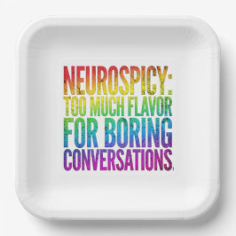 Neurospicy Too Much Flavor ND Plates ペーパープレート
