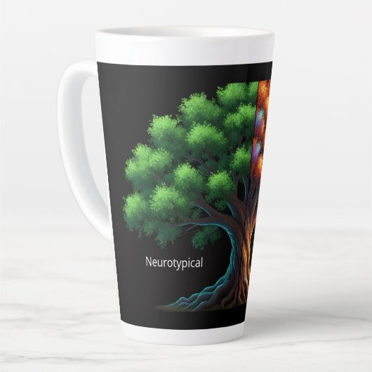 Neurotypical vs. Neurodiverse カフェラテマグ (左アングル)