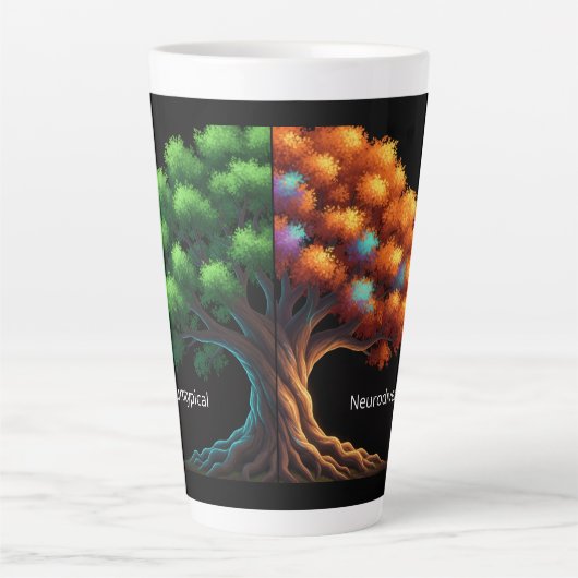 Neurotypical vs. Neurodiverse カフェラテマグ (正面)