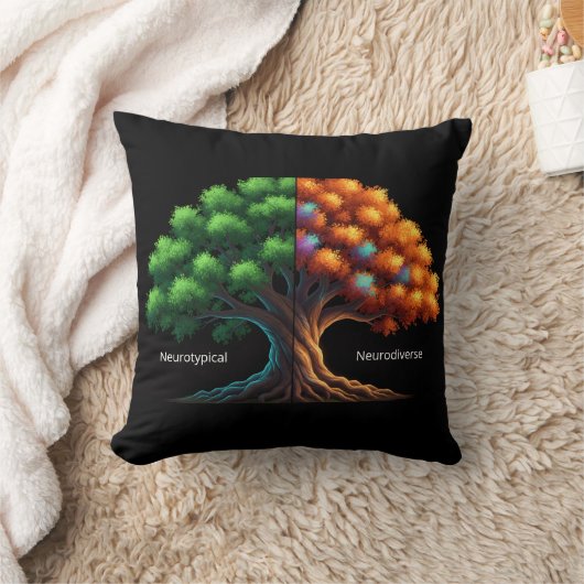 Neurotypical vs. Neurodiverse クッション (ブランケット)