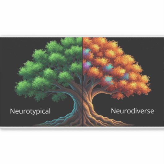 Neurotypical vs. Neurodiverse シール (正面)