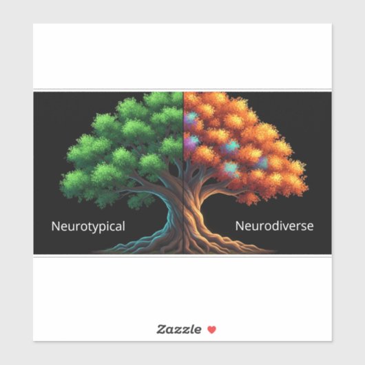 Neurotypical vs. Neurodiverse シール (シート)