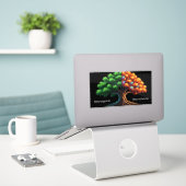 Neurotypical vs. Neurodiverse シール (デスク上のノートパソコン)