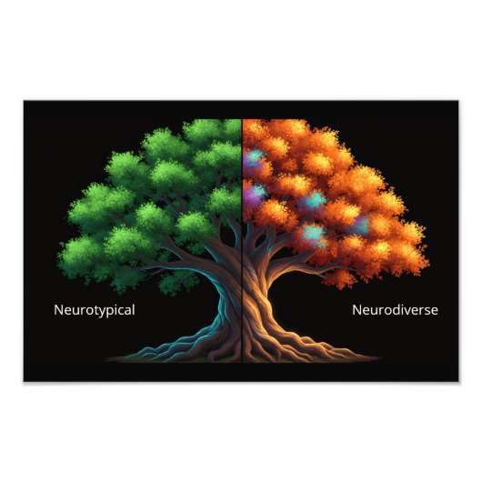 Neurotypical vs. Neurodiverse フォトプリント (正面)