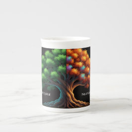 Neurotypical vs. Neurodiverse ボーンチャイナマグカップ