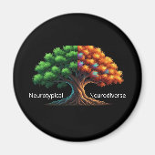 Neurotypical vs. Neurodiverse マグネット (正面)