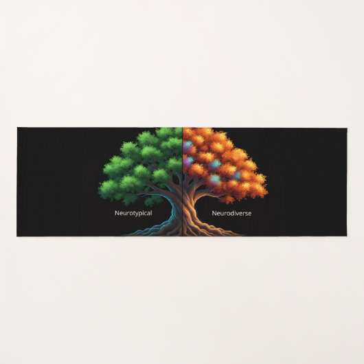 Neurotypical vs. Neurodiverse ヨガマット (正面(横))