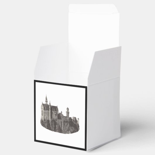 Neuschwanstein城の白黒の歴史芸術 フェイバーボックス (オープン)