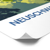 Neuschwanstein城ドイツ旅行ポスター ポスター (角)