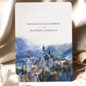 Neuschwanstein城ドイツ日付カードを保存 招待状