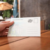 Neuschwanstein城ドイツ水彩絵葉書 招待状