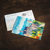 Neuschwanstein城ドイツ水彩絵葉書 招待状