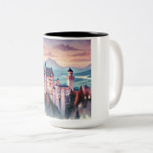 Neuschwanstein城水の色 – トワイライト魔法 ツートーンマグカップ (正面右)