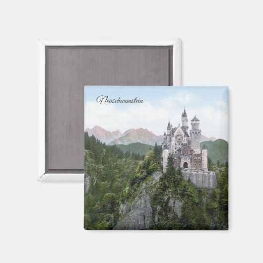 Neuschwanstein - Bayern - Deutschland マグネット (正面/裏面)