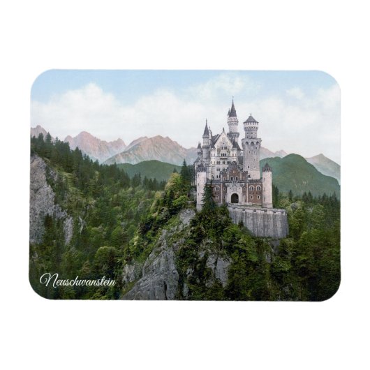Neuschwanstein - Bayern - Deutschland マグネット (横)