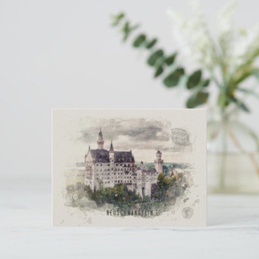 Neuschwanstein Briefkaart ポストカード (スタンド正面)