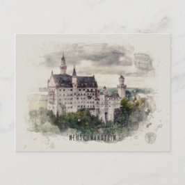 Neuschwanstein Briefkaart ポストカード