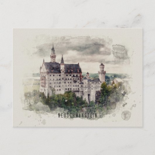 Neuschwanstein Briefkaart ポストカード (正面)