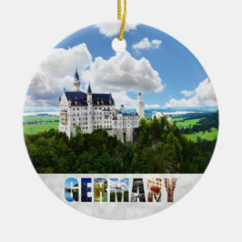 Neuschwanstein Castle Bavariaドイツ写真 セラミックオーナメント