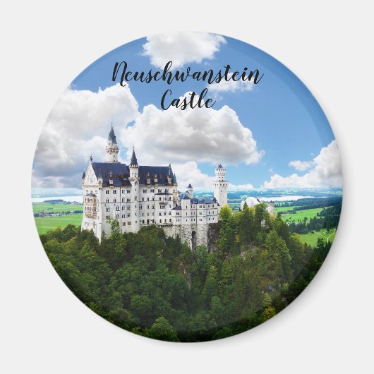 Neuschwanstein Castle Bavariaドイツ写真 マグネット (正面)