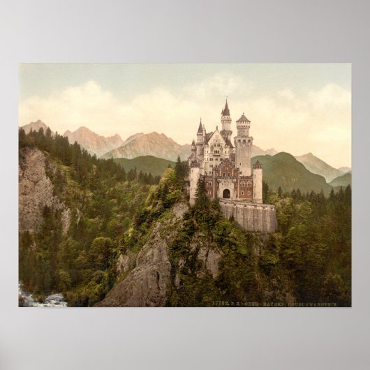 Neuschwanstein Castle, Bavaria, Germany ポスター (正面)