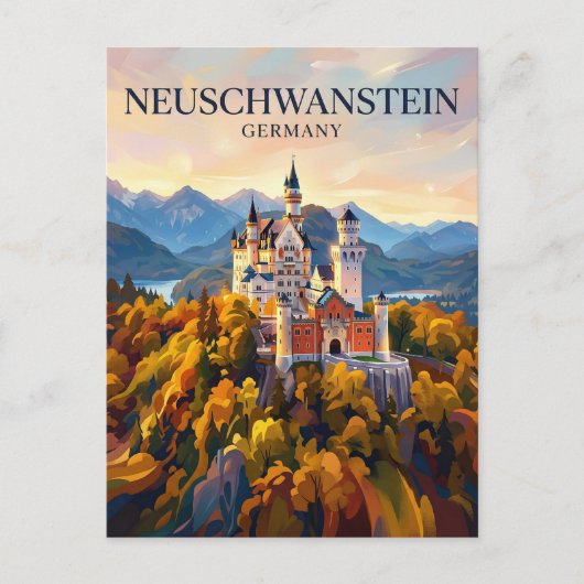 Neuschwanstein Castle Germany ポストカード (正面)