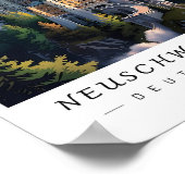 Neuschwanstein Castle Germany Wall Art, Bavaria ポスター (角)