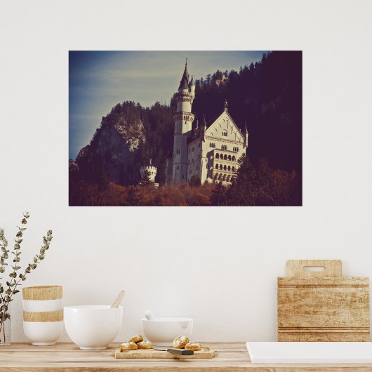 Neuschwanstein Castle Poster ポスター (キッチン)