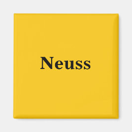 Neuss  Magnet Schild Gold Gleb マグネット