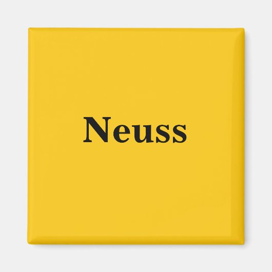 Neuss  Magnet Schild Gold Gleb マグネット (正面)