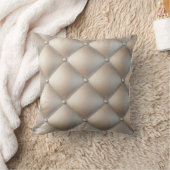 Neutral 3D Diamond Throw Pillow: AccessorizedPearl クッション (ブランケット)