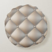 Neutral 3D Diamond Throw Pillow: AccessorizedPearl ラウンドクッション (裏面)