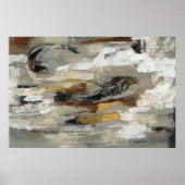 Neutral Abstract Gray Print | Silvia Vassileva ポスター (正面)