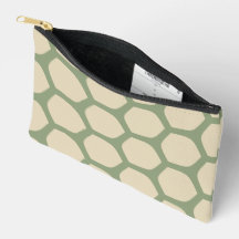 Neutral Abstract Green & Beige Minimal Pattern