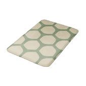 Neutral Abstract Green & Beige Minimal Pattern バスマット (アングル)