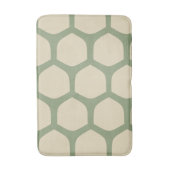 Neutral Abstract Green & Beige Minimal Pattern バスマット (正面縦)