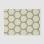 Neutral Abstract Green & Beige Minimal Pattern 薄葉紙 (正面)