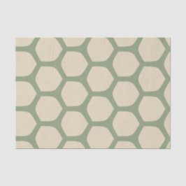 Neutral Abstract Green & Beige Minimal Pattern 薄葉紙