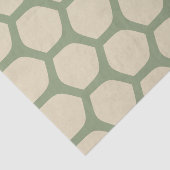 Neutral Abstract Green & Beige Minimal Pattern 薄葉紙 (詳細)