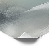 Neutral Abstract Green Beige Minimalist Wall Art ポスター (コーナー)