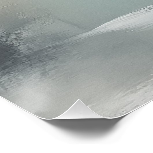 Neutral Abstract Green Beige Minimalist Wall Art ポスター (コーナー)